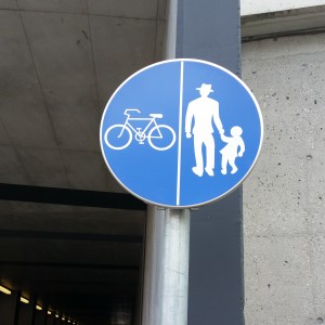 Stranger danger or beware of bikes?